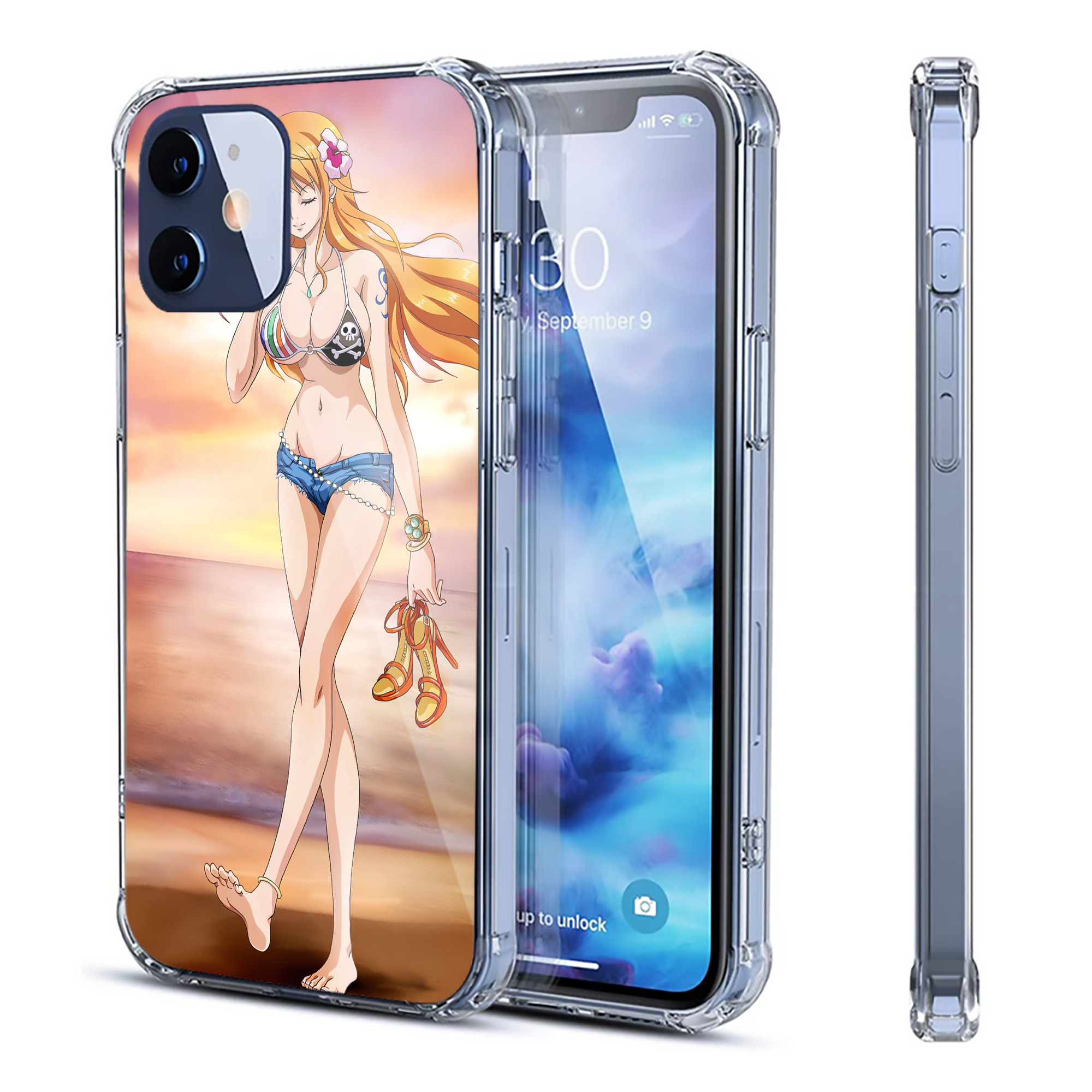 （画像用） ワンピース ONE PIECE 【iPhone 12シリーズ対応】透明スマホケース（クリアソフトケース）
